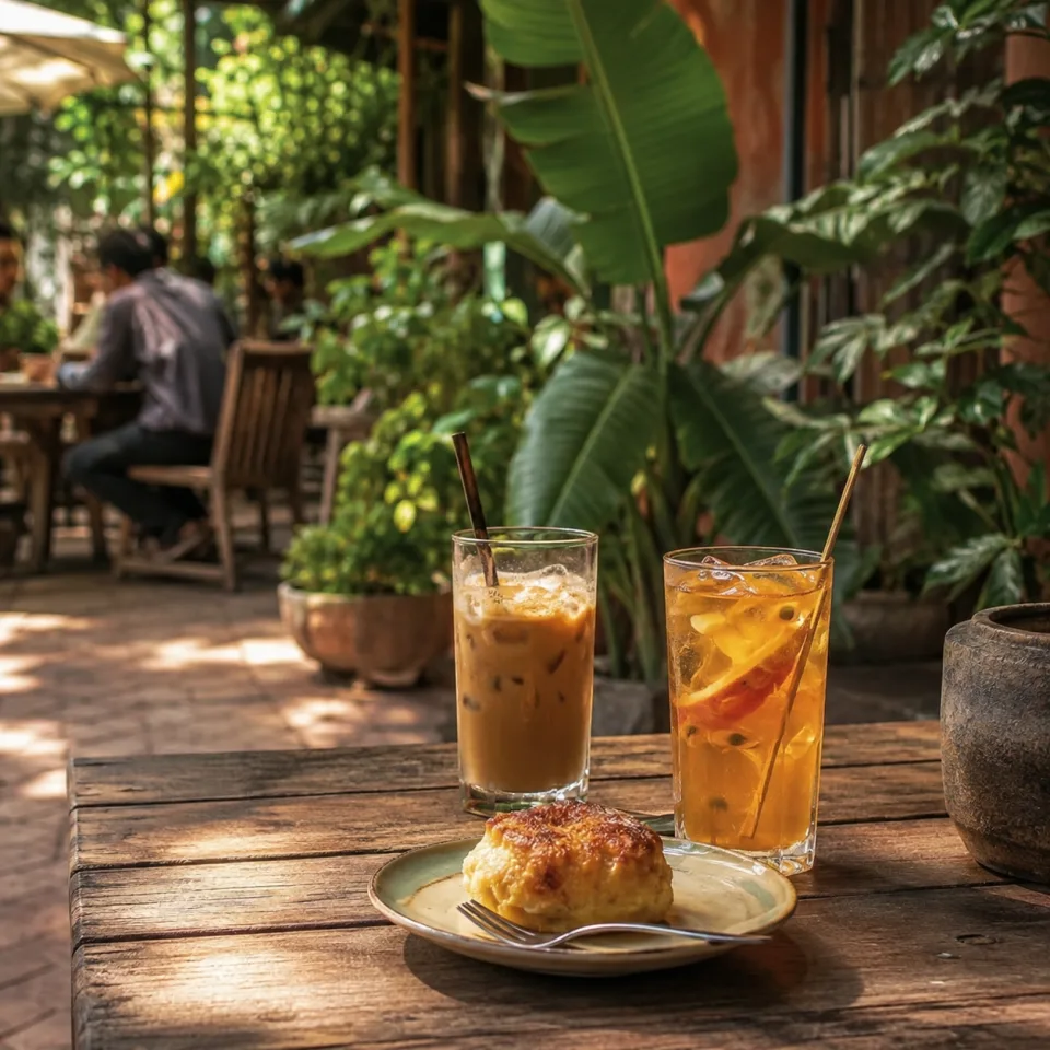 Quầy pha chế buổi sáng